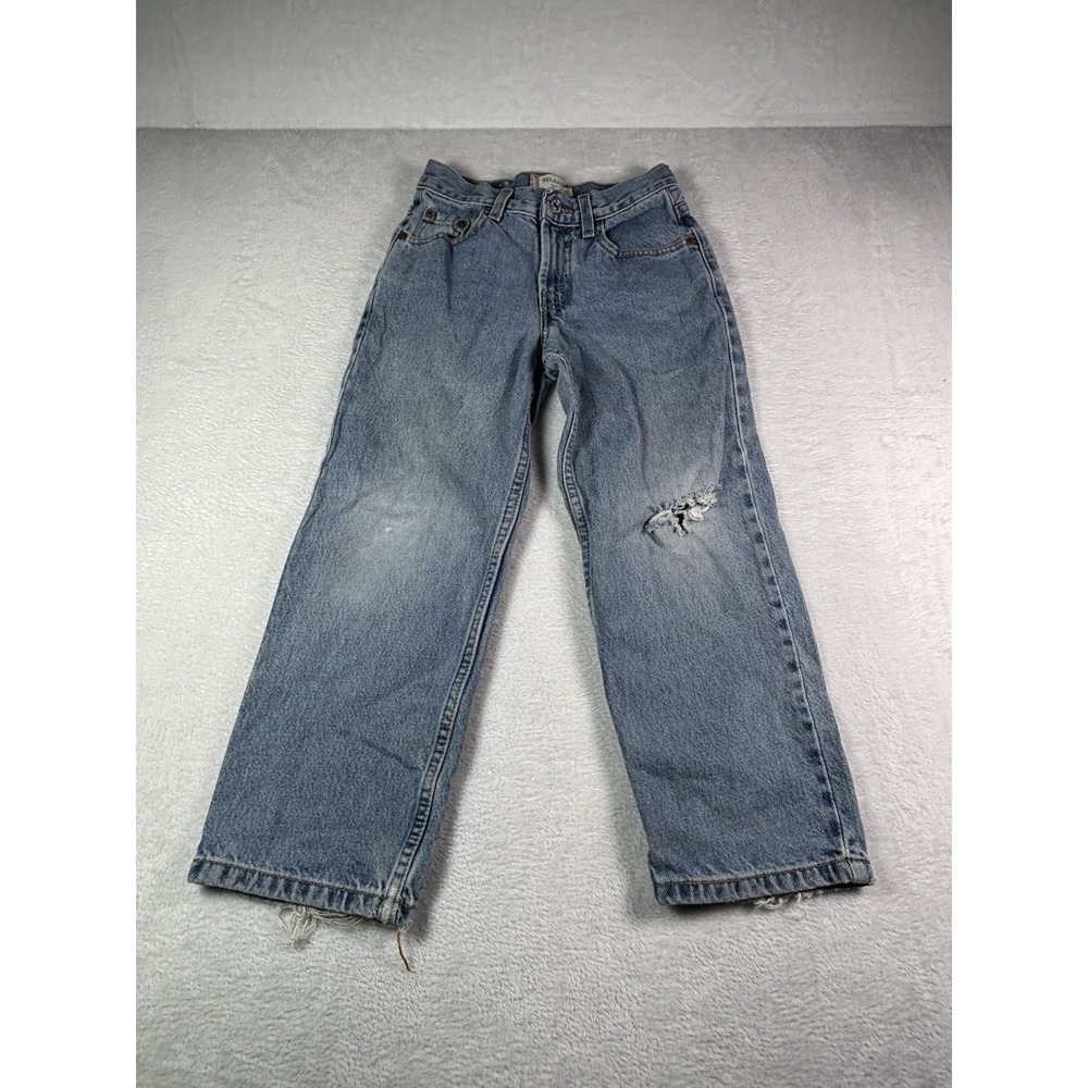 Vintage Levis 550 Relaxed Fit Tapered Leg Jeans Light Wash Blue Women Size 8